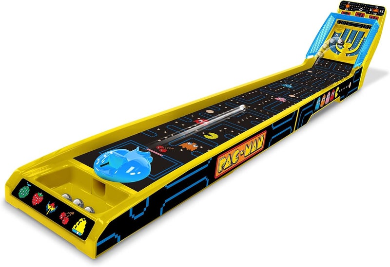 Pac-Man : Arcade Alley-Ball - Premium Series, 3 Foot Track, Lights & Sounds Tabletop Game, LED Scoreboard, Licensed, Adults & Kids 6+, 1-2 Players - Image 1